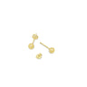Ichu Small Gold Ball Studs - JP6907G | Ice Jewellery Australia