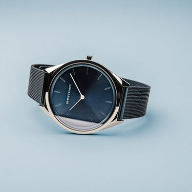 Bering Ultra Slim Blue Mesh Watch