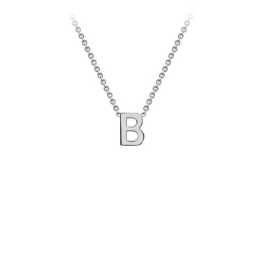 Ice Jewellery 9K White Gold 'B' Initial Adjustable Letter Necklace 38/43cm - 5.19.0151 | Ice Jewellery Australia