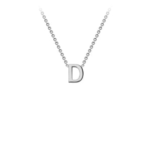 Ice Jewellery 9K White Gold 'D' Initial Adjustable Letter Necklace 38/43cm - 5.19.0153 | Ice Jewellery Australia