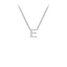 Ice Jewellery 9K White Gold 'E' Initial Adjustable Letter Necklace 38/43cm - 5.19.0154 | Ice Jewellery Australia