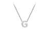 Ice Jewellery 9K White Gold 'G' Initial Adjustable Letter Necklace 38/43cm - 5.19.0156 | Ice Jewellery Australia