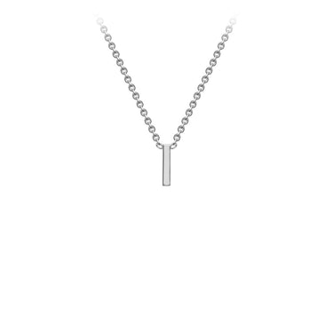 Ice Jewellery 9K White Gold 'I' Initial Adjustable Letter Necklace 38/43cm - 5.19.0158 | Ice Jewellery Australia