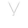 Ice Jewellery 9K White Gold 'J' Initial Adjustable Letter Necklace 38/43cm - 5.19.0159 | Ice Jewellery Australia
