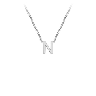 Ice Jewellery 9K White Gold 'N' Initial Adjustable Letter Necklace 38/43cm - 5.19.0163 | Ice Jewellery Australia