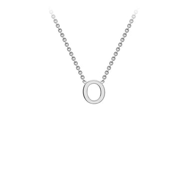 Ice Jewellery 9K White Gold 'O' Initial Adjustable Letter Necklace 38/43cm - 5.19.0164 | Ice Jewellery Australia