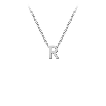 Ice Jewellery 9K White Gold 'R' Initial Adjustable Letter Necklace 38/43cm - 5.19.0167 | Ice Jewellery Australia