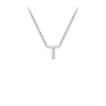 Initial Necklace - Name Necklaces - White Gold Necklaces