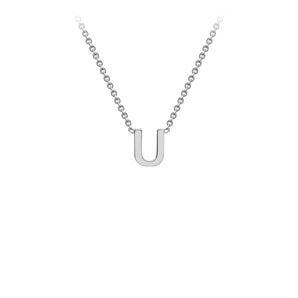 Ice Jewellery 9K White Gold 'U' Initial Adjustable Letter Necklace 38/43cm - 5.19.0170 | Ice Jewellery Australia