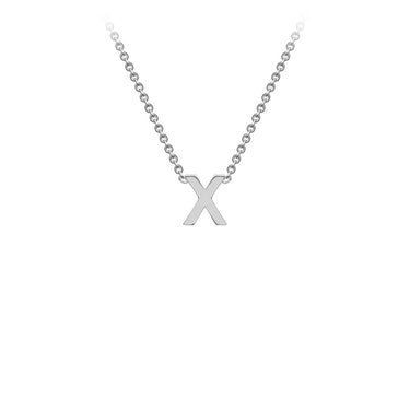 Ice Jewellery 9K White Gold 'X' Initial Adjustable Letter Necklace 38/43cm - 5.19.0173 | Ice Jewellery Australia