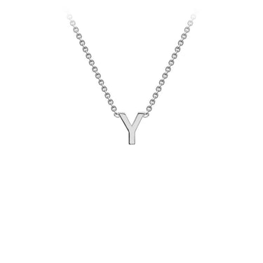 Ice Jewellery 9K White Gold 'Y' Initial Adjustable Letter Necklace 38/43cm - 5.19.0174 | Ice Jewellery Australia