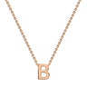 Ice Jewellery 9K Rose Gold 'B' Initial Necklace 38/43cm | Ice Jewellery Australia