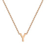Ice Jewellery 9K Rose Gold 'Y' Initial Necklace 38/43cm | Ice Jewellery Australia