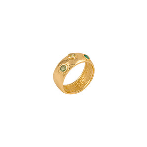 Bianc Lustre Clover Ring - Ice Jewellery Australia