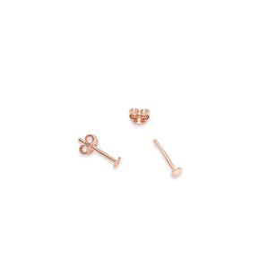 Ichu Tiny Rose Gold Dot Studs - JP7307RG | Ice Jewellery Australia