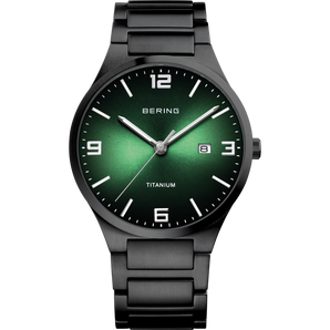 Bering Men's Titanium Green Watch