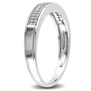 Ice Jewellery 1/8 CT Diamond TW Mens Ring 10k White Gold GH I2;I3 - 75000000833 | Ice Jewellery Australia
