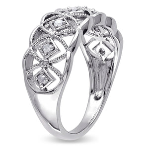 Ice Jewellery 1/10 CT Diamond TW Ring Silver - 75000001890 | Ice Jewellery Australia