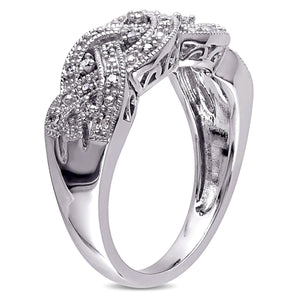 Ice Jewellery 1/8 CT Diamond TW Ring Silver - 75000001917 | Ice Jewellery Australia