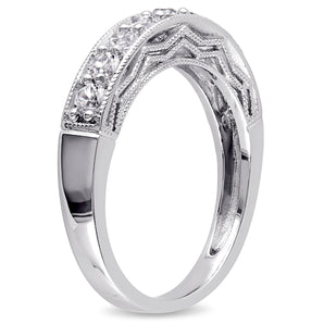 Ice Jewellery 4/5 CT Created White Sapphire Ring Silver - 75000001923 | Ice Jewellery Australia
