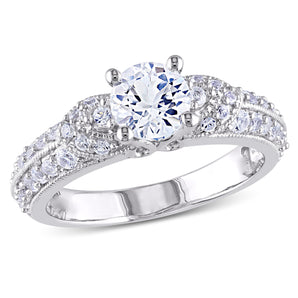 Ice Jewellery 1.67ct Created White Sapphire Ring Silver - 75000001931 | Ice Jewellery Australia