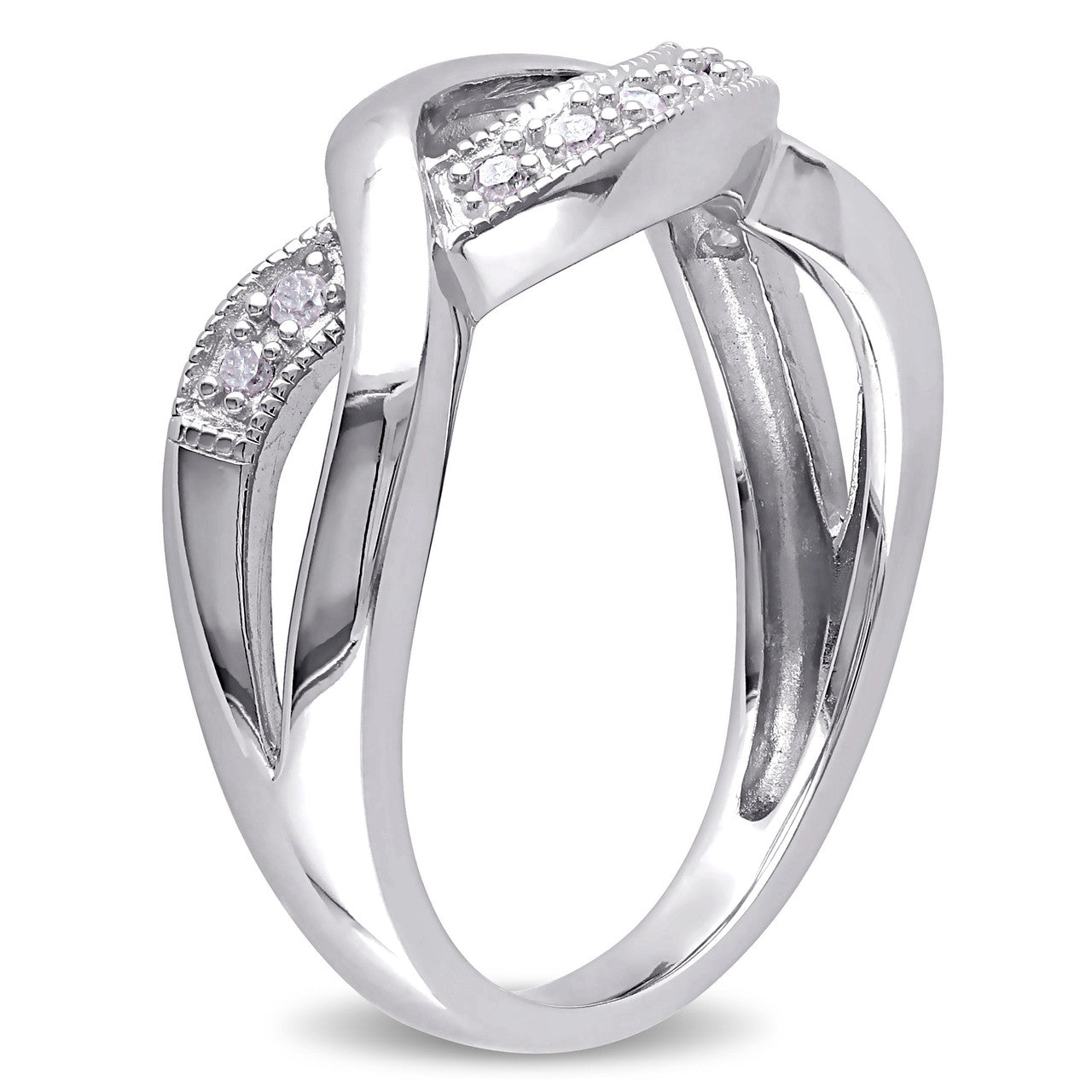 Ice Jewellery 1/10 CT Diamond TW Ring Silver - 75000001966 | Ice Jewellery Australia