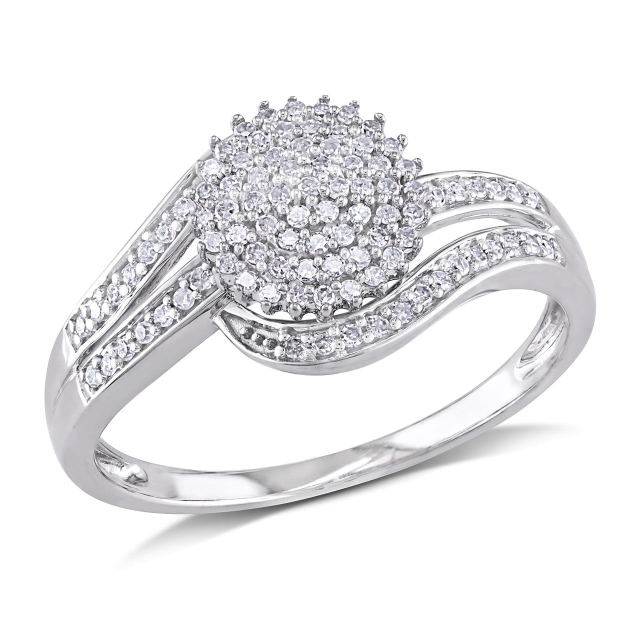 Ice Jewellery 1/3 CT Diamond TW Ring 10k White Gold - 75000002034 | Ice Jewellery Australia