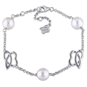 Julianna B Cultured Freshwater Pearl Bracelet in Sterling Silver - 75000002073 | Ice Jewellery Australia