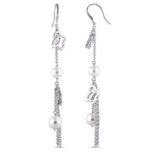 Julianna B Cultured Freshwater Pearl Earrings in Sterling Silver - 75000002148 | Ice Jewellery Australia