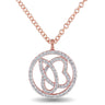 Julianna B Diamond Necklace in 14k Rose Gold - 75000002162 | Ice Jewellery Australia