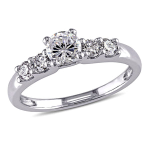Ice Jewellery White Cubic Zirconia Engagement Ring 14K White Gold - 75000002521 | Ice Jewellery Australia