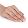 Ice Jewellery 1/4 CT Diamond TW & 4/5 CT TGW Morganite Engagement Ring 14k Pink Gold GH I1;I2 - 75000003754 | Ice Jewellery Australia