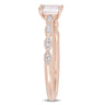 Ice Jewellery 0.04 CT Diamond TW And 1/3 CT TGW Morganite Fashion Ring 10k Pink Gold GH I2;I3 - 75000004004 | Ice Jewellery Australia