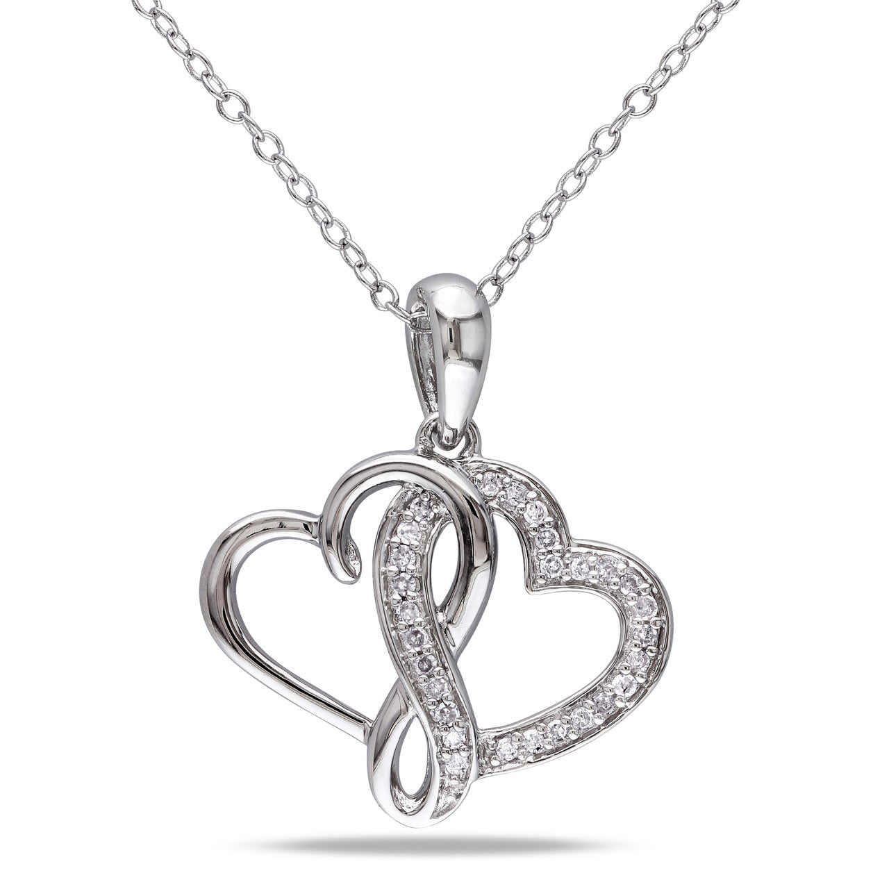 Ice Jewellery 1/7 CT Diamond TW Fashion Pendant With Chain Silver GH I2;I3 - 7500043356 | Ice Jewellery Australia