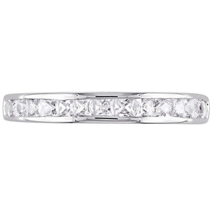 Ice Jewellery 3/4 Carat Created White Sapphire Eternity Ring in Sterling Silver - 7500081565 | Ice Jewellery Australia