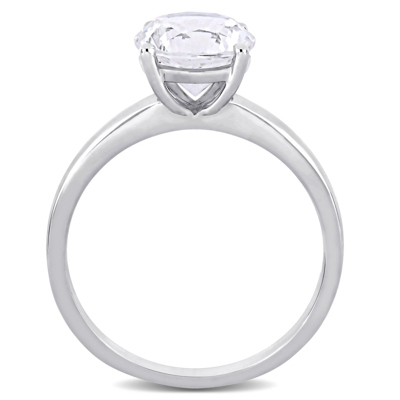 Ice Jewellery 2 1/5 Carat Created White Sapphire Engagement Ring in 10K White Gold - 7500694609 | Ice Jewellery Australia