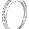 Ice Jewellery 1/4 Carat Diamond 10K White Gold Stackable Ring - 7500703776 | Ice Jewellery Australia