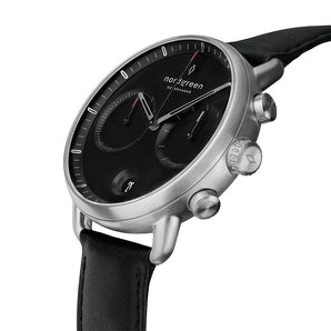 Nordgreen Pioneer 42mm Steel Black Watch