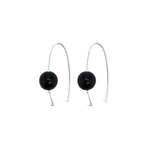 Ichu Hooked Onyx Earrings - CP10607B | Ice Jewellery Australia