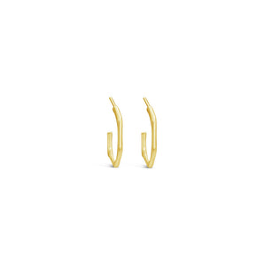 Ichu Faceted Mini Hoops Gold - JP12407G | Ice Jewellery Australia