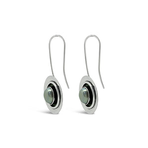 Ichu Oxidised Pearl Earrings - CH31407 | Ice Jewellery Australia