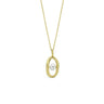 Ichu Oval'D Pearl Necklace Gold - RP0304G | Ice Jewellery Australia