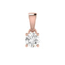 Ice Jewellery Diamond Solitaire Pendant with 0.10ct Diamonds in 9K Rose Gold - 9RCP10 | Ice Jewellery Australia