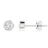 Ice Jewellery Diamond Stud Earrings with 0.12ct Diamonds in 9K White Gold - 9WBE12 | Ice Jewellery Australia