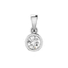 Ice Jewellery Diamond Solitaire Pendant with 0.20ct Diamonds in 9K White Gold - 9WBP20 | Ice Jewellery Australia