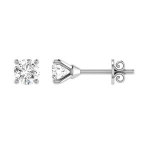 Ice Jewellery Diamond Stud Earrings with 0.10ct Diamonds in 9K White Gold - 9WCE10 | Ice Jewellery Australia