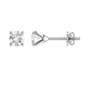 Ice Jewellery Diamond Stud Earrings with 0.15ct Diamonds in 9K White Gold - 9WCE15 | Ice Jewellery Australia