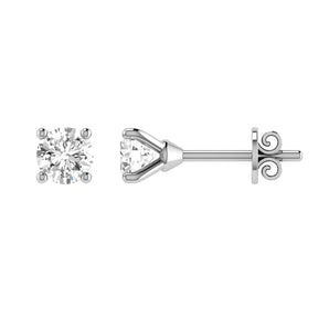Ice Jewellery Diamond Stud Earrings with 0.25ct Diamonds in 9K White Gold - 9WCE25 | Ice Jewellery Australia