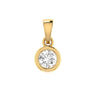 Ice Jewellery Diamond Solitaire Pendant with 0.08ct Diamonds in 9K Yellow Gold - 9YBP08 | Ice Jewellery Australia