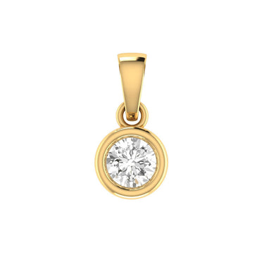 Yellow Gold Pendant - Diamond Pendants